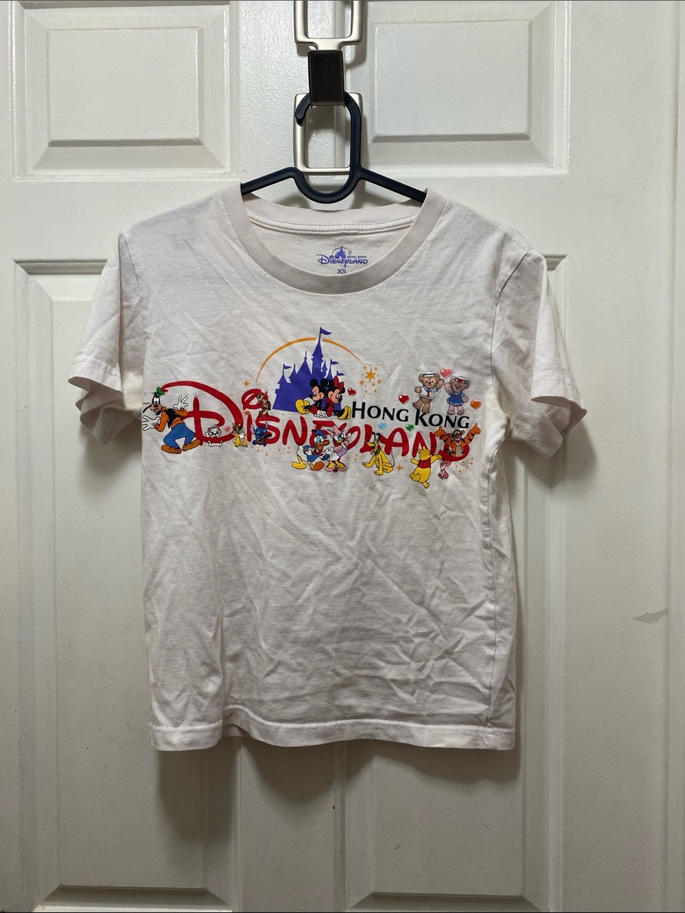 Disney White Kids Hong Kong Disneyland Character Graphic Tee
